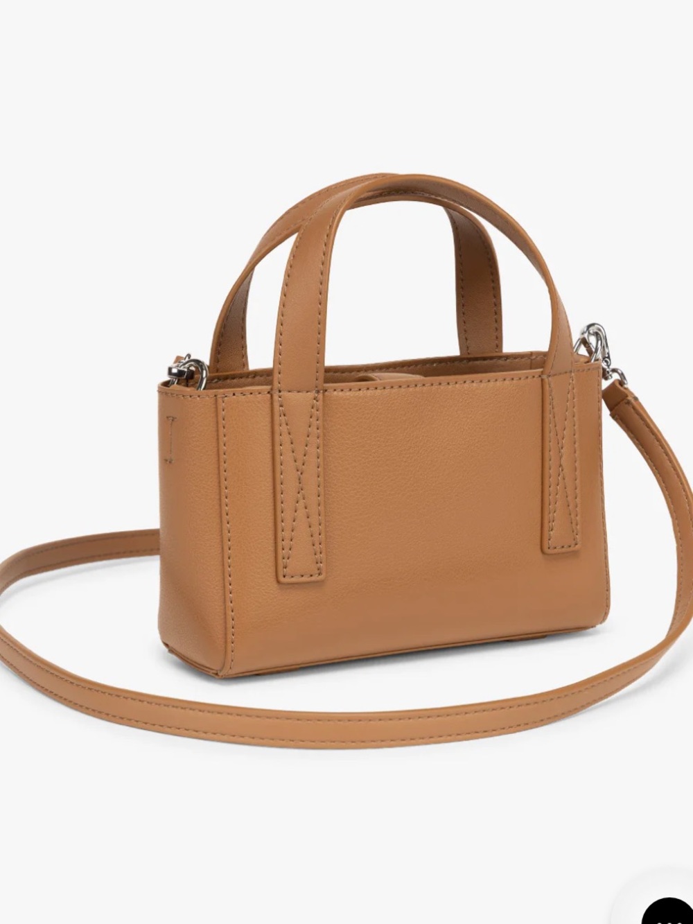 NWT Calpak Haven Mini Top-Handle Bag Crossbody Neutral Toffee Cognac Brown New